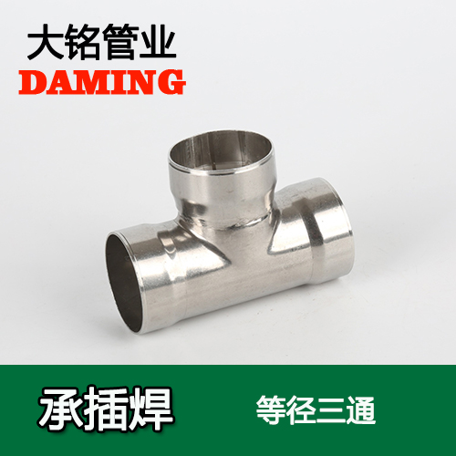 DN250 承插焊接式激情69蜜桃一区二区三区等徑三通接頭（304 316L）